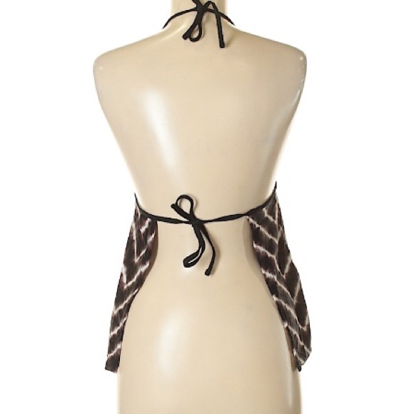 Hula Honey Black/White/Brown Swim Tankini NWT - Picture 3 of 9